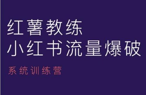 红薯教练-小红书内容运营课，小红书运营学习终点站-有为创业网