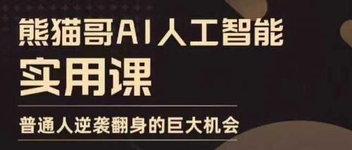 AI人工智能实用课，实在实用实战，普通人逆袭翻身的巨大机会-有为创业网